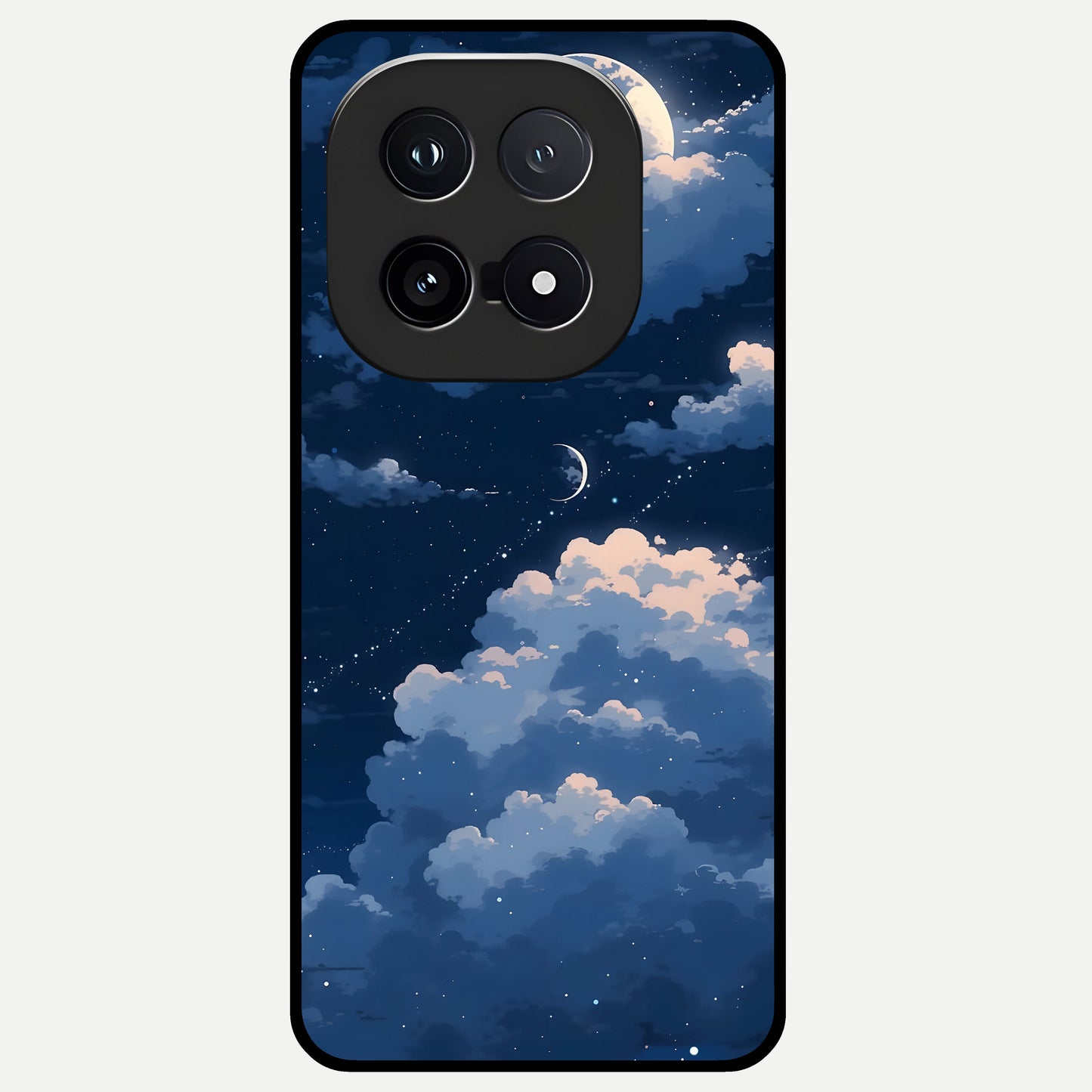  Moon Dream Haze Glass Case for iQOO 15 back cover – full design glossy printed glass finish