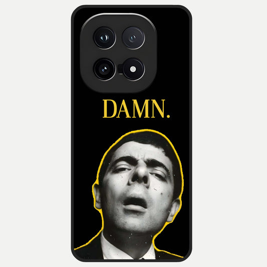  Mr Bean Damn Glass Case for iQOO 15 back cover – full design glossy printed glass finish