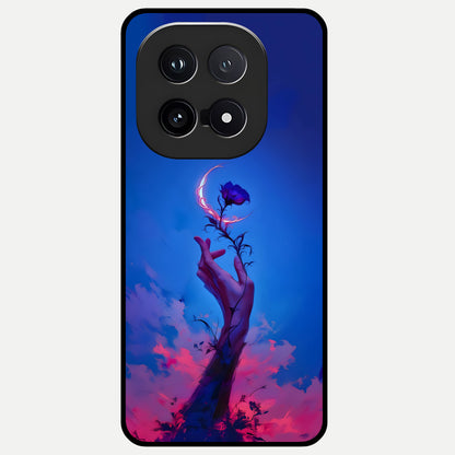  Mystic Hand Glass Case for iQOO 15 back cover – full design glossy printed glass finish