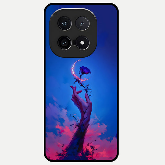  Mystic Hand Glass Case for iQOO 15 back cover – full design glossy printed glass finish