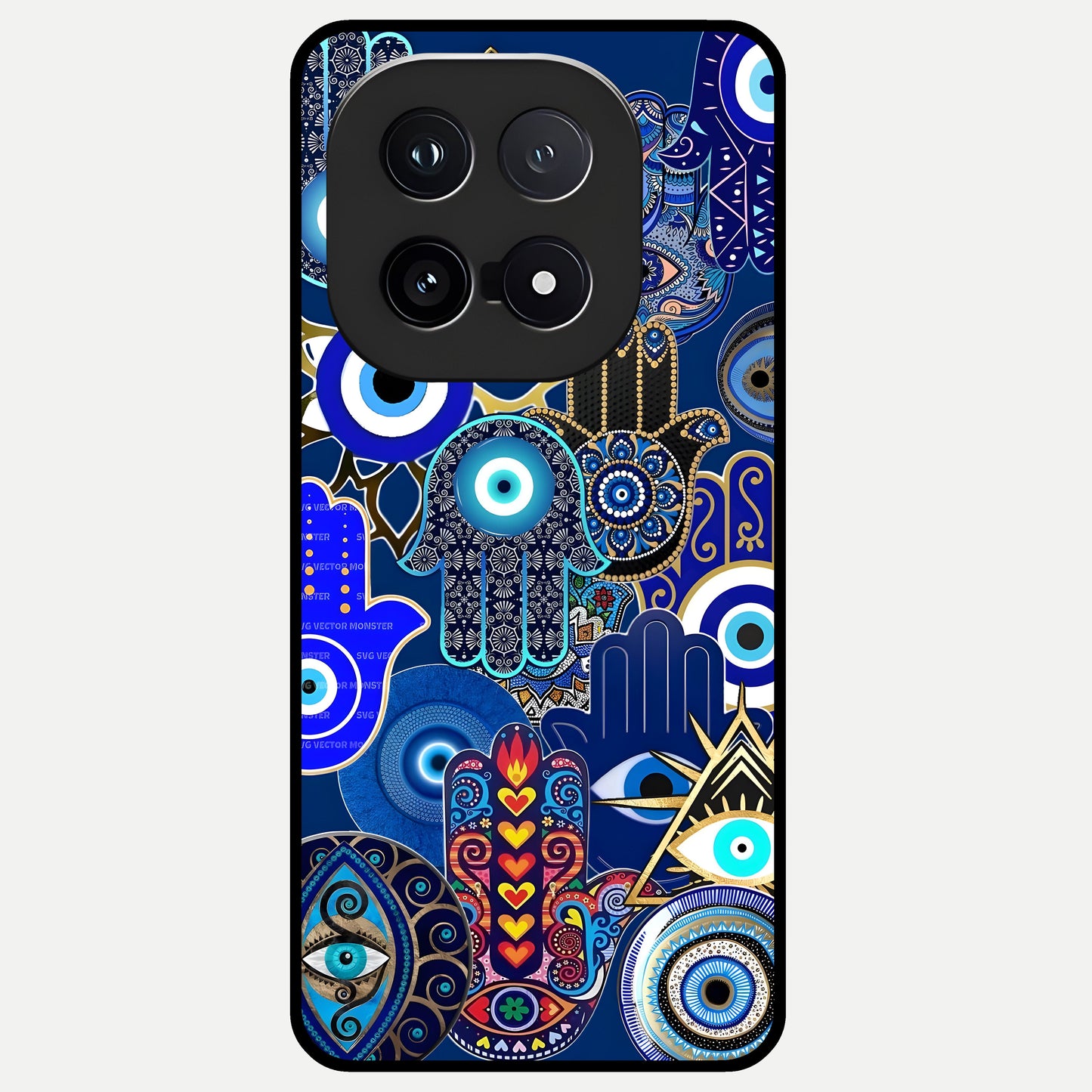  Mystic Palm Guard Glass Case for iQOO 15 back cover – full design glossy printed glass finish