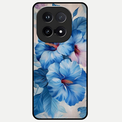  Ocean Hibiscus Grace Glass Case for iQOO 15 back cover – full design glossy printed glass finish