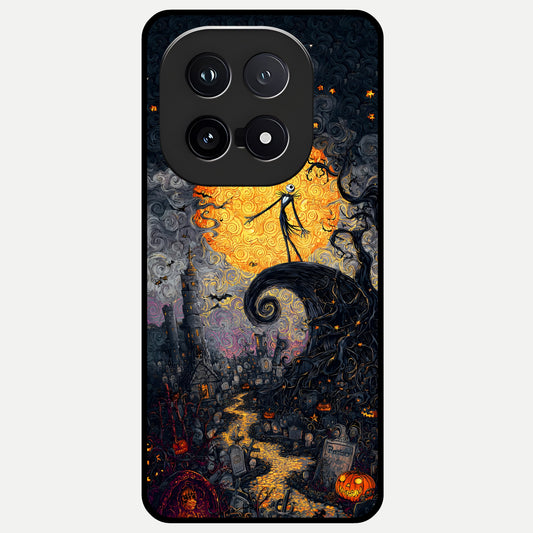  Pumpkin Moonlight Tale Glass Case for iQOO 15 back cover – full design glossy printed glass finish