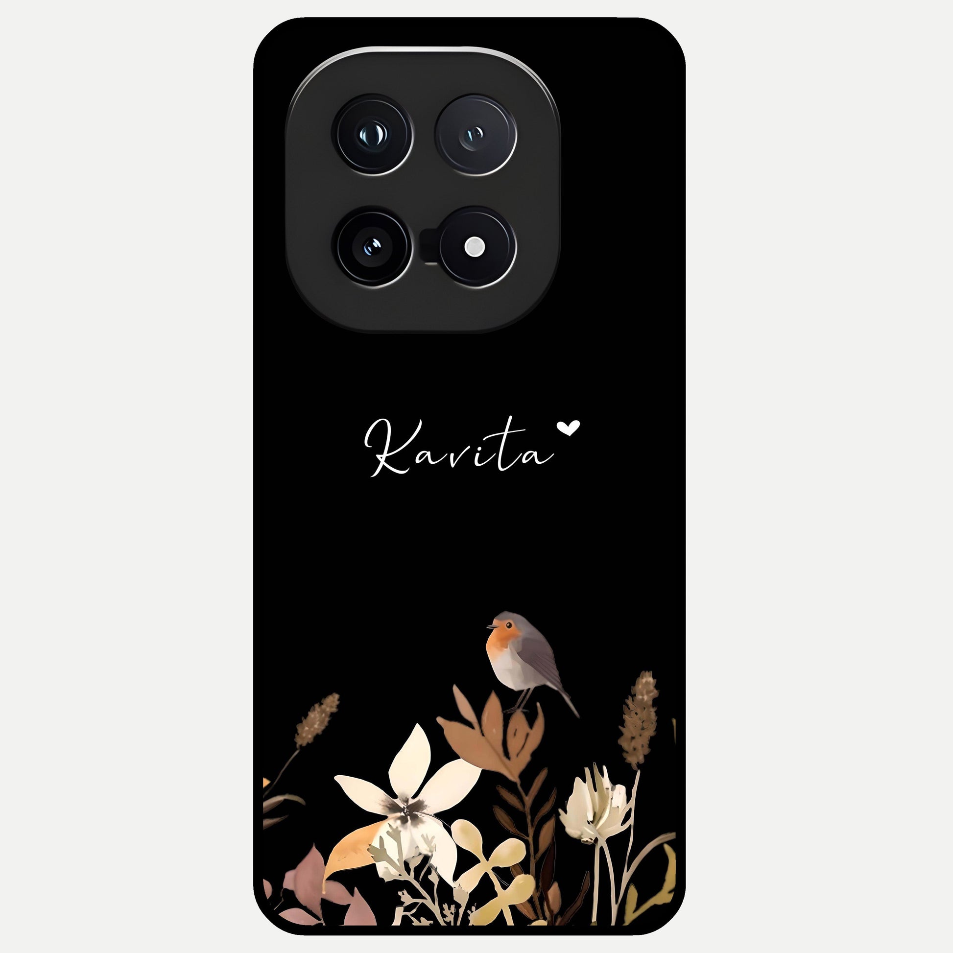  Quiet Garden Tune Custom Name Glass Case for iQOO 15 back cover – full design glossy printed glass finish