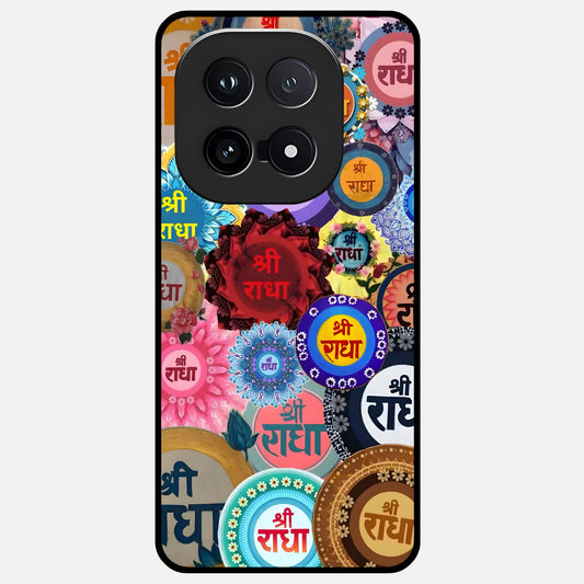  Radha Divine Bloom Glass Case for iQOO 15 back cover – full design glossy printed glass finish