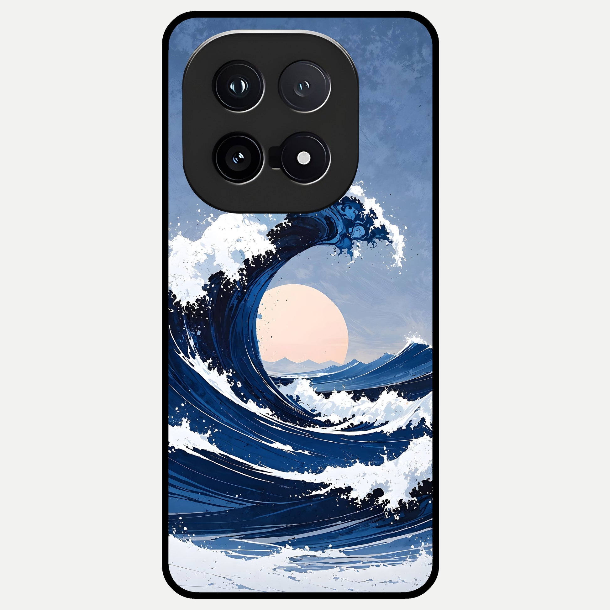  Rising Tide Power Glass Case for iQOO 15 back cover – full design glossy printed glass finish