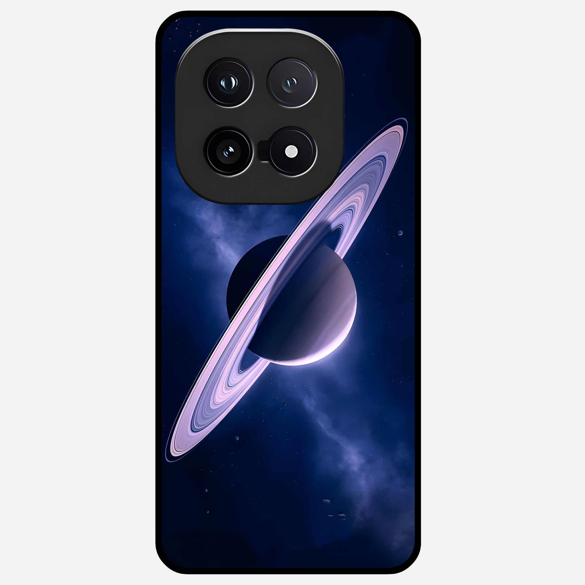  Saturn Ring Mystique Glass Case for iQOO 15 back cover – full design glossy printed glass finish