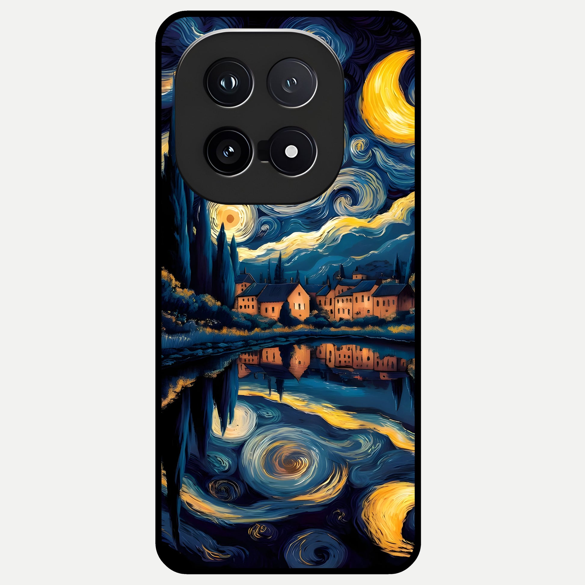  Starry Sky Serenity Glass Case for iQOO 15 back cover – full design glossy printed glass finish