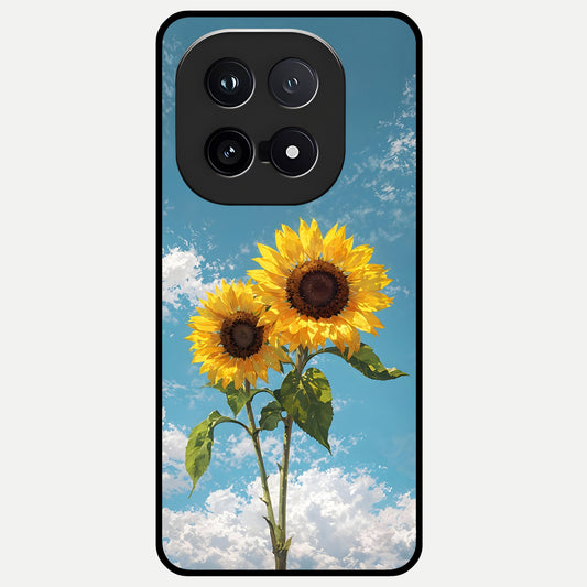  Sunlit Daisy Glow Glass Case for iQOO 15 back cover – full design glossy printed glass finish