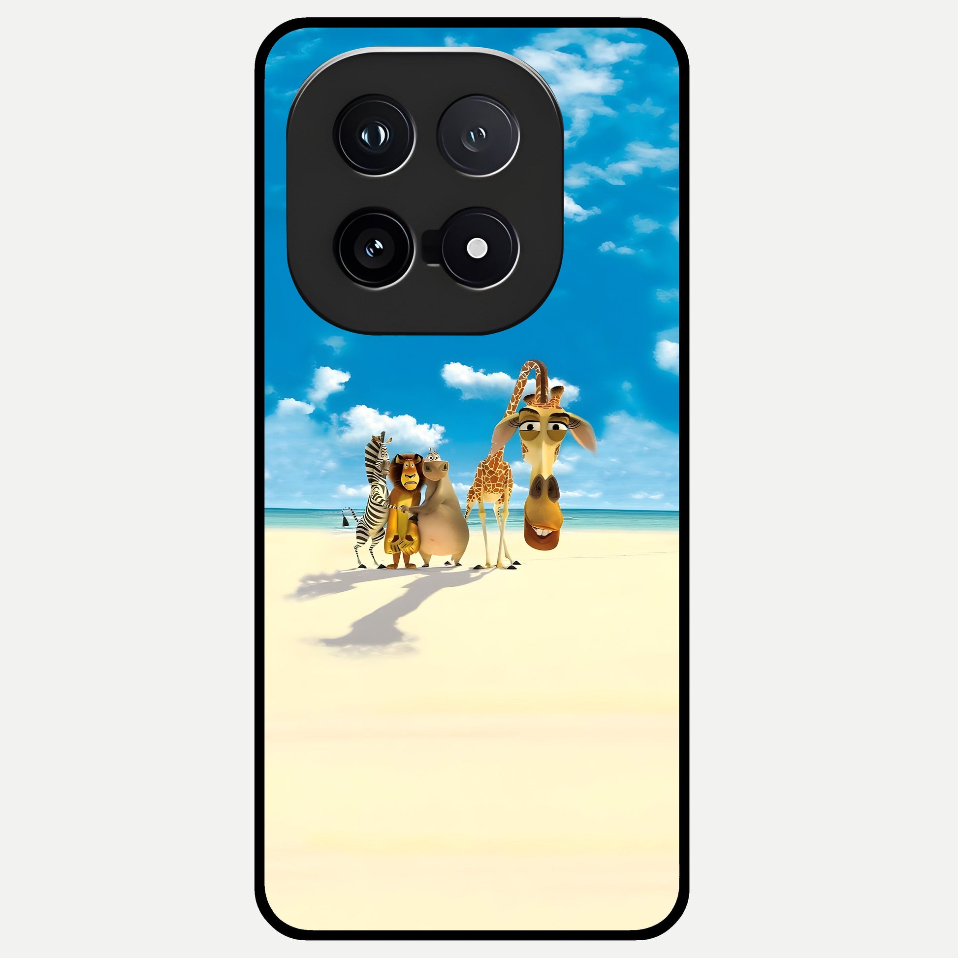  Tropical Fun Squad Glass Case for iQOO 15 back cover – full design glossy printed glass finish