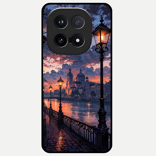  Twilight River Lights Glass Case for iQOO 15 back cover – full design glossy printed glass finish
