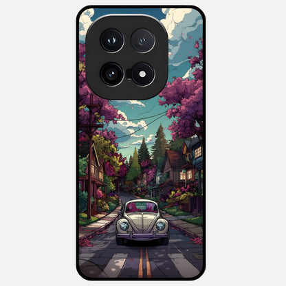  Vintage Street Drive Glass Case for iQOO 15 back cover – full design glossy printed glass finish