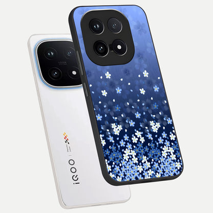  Blue Starry phone case for iQOO 15 showing premium glass back cover with detailed artwork