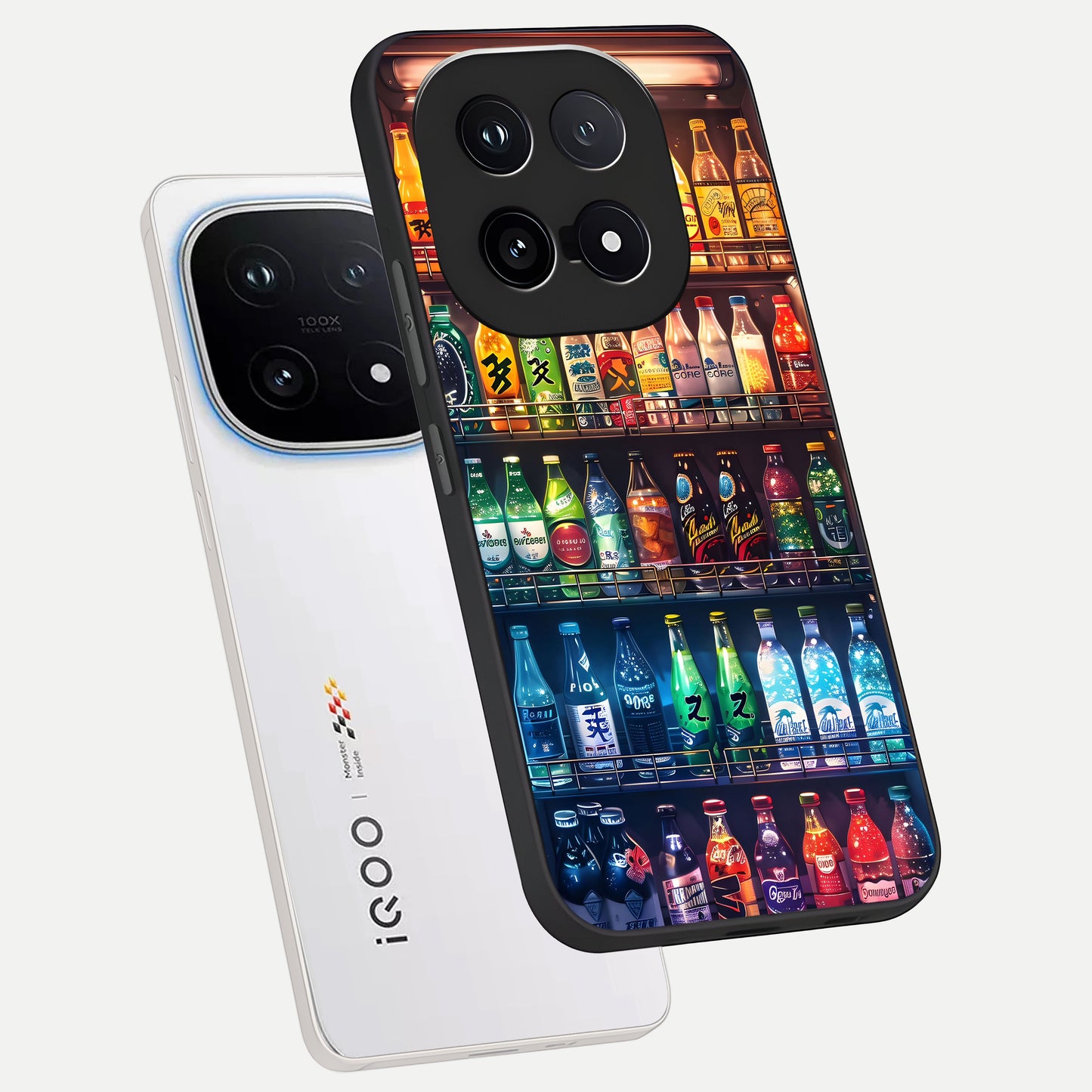  Colorfull Tree phone case for iQOO 15 showing premium glass back cover with detailed artwork