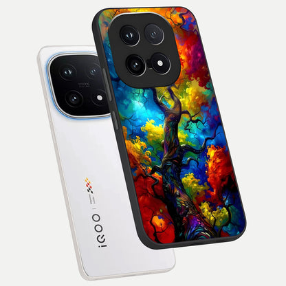  Colorful Soda Bottles phone case for iQOO 15 showing premium glass back cover with detailed artwork