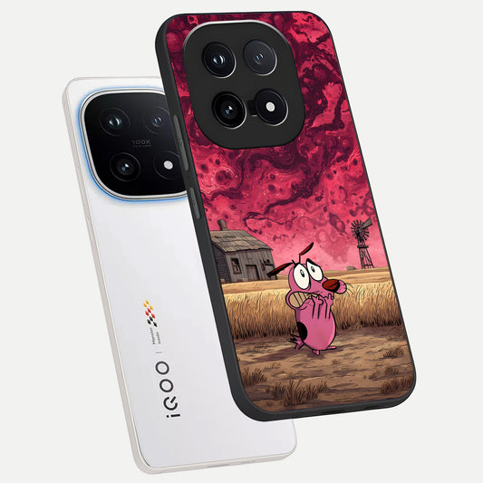 Courage Under Sky phone case for iQOO 15 showing premium glass back cover with detailed artwork