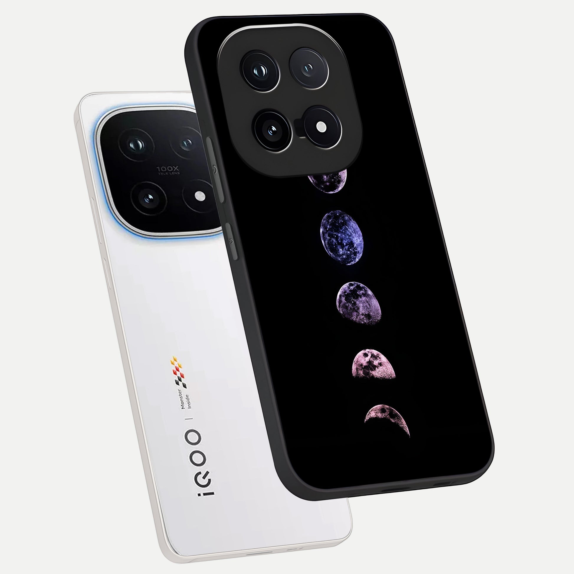  Crimson All Planets phone case for iQOO 15 showing premium glass back cover with detailed artwork