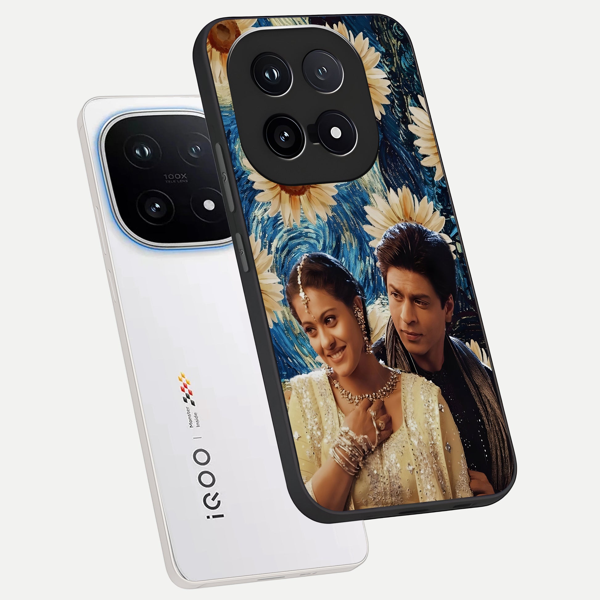 Eternal Love Story phone case for iQOO 15 showing premium glass back cover with detailed artwork