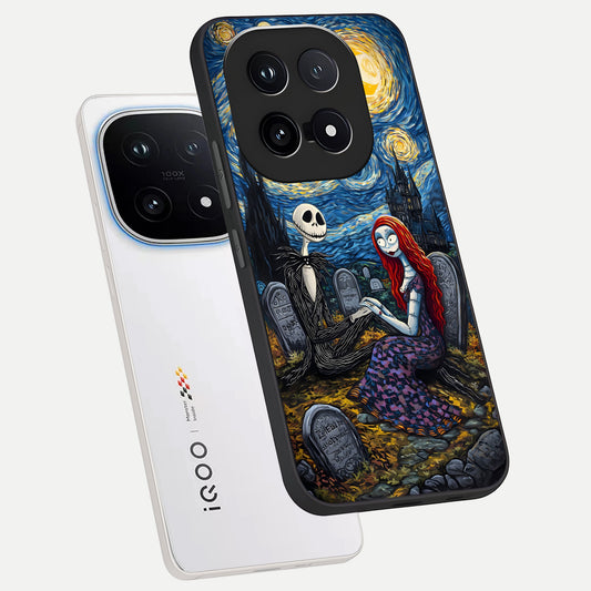  Eternal Night Love phone case for iQOO 15 showing premium glass back cover with detailed artwork