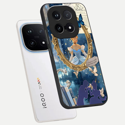  Midnight Queen phone case for iQOO 15 showing premium glass back cover with detailed artwork