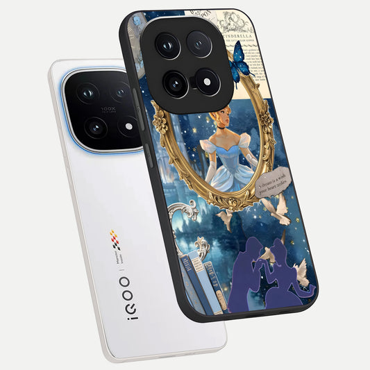  Midnight Queen phone case for iQOO 15 showing premium glass back cover with detailed artwork