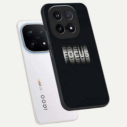 Mono Focus Vision phone case for iQOO 15 showing premium glass back cover with detailed artwork