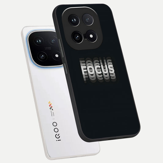  Mono Focus Vision phone case for iQOO 15 showing premium glass back cover with detailed artwork