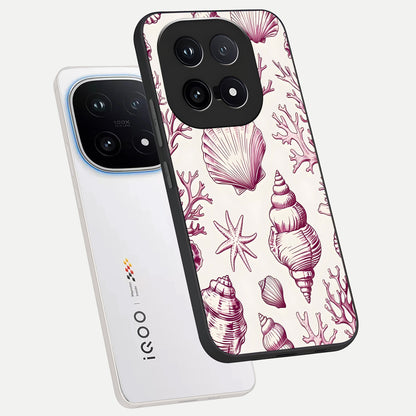  Pink Power Sparks phone case for iQOO 15 showing premium glass back cover with detailed artwork