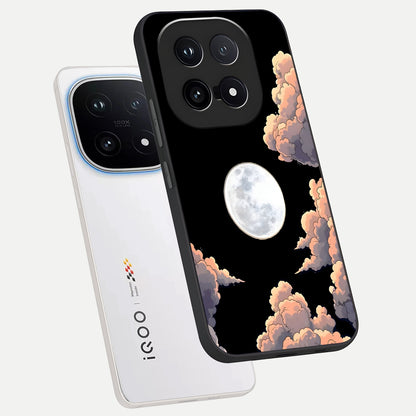 Shade Cloud Moon phone case for iQOO 15 showing premium glass back cover with detailed artwork