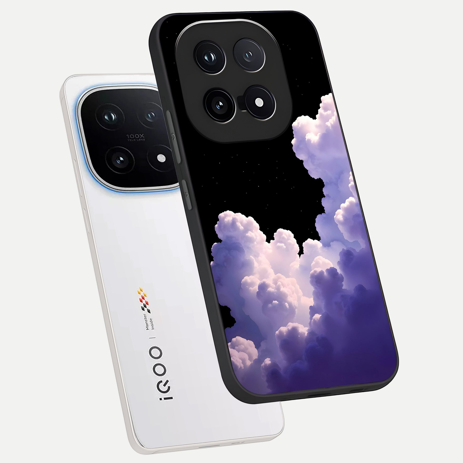 Starlit Night Whispers phone case for iQOO 15 showing premium glass back cover with detailed artwork