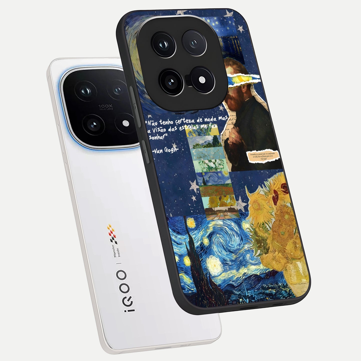  Starry Dream Vision phone case for iQOO 15 showing premium glass back cover with detailed artwork