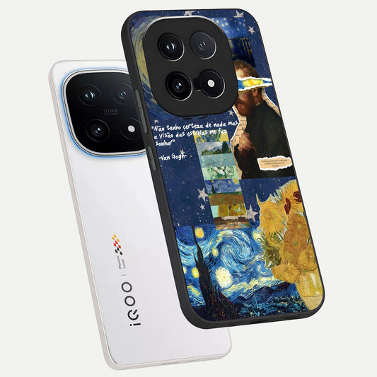  Starry Dream Vision phone case for iQOO 15 showing premium glass back cover with detailed artwork