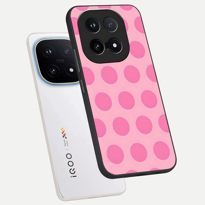  Sweet Dot Dreams phone case for iQOO 15 showing premium glass back cover with detailed artwork
