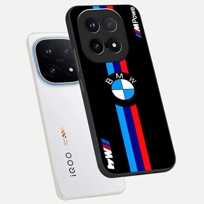 Turbo BMW Beast phone case for iQOO 15 showing premium glass back cover with detailed artwork