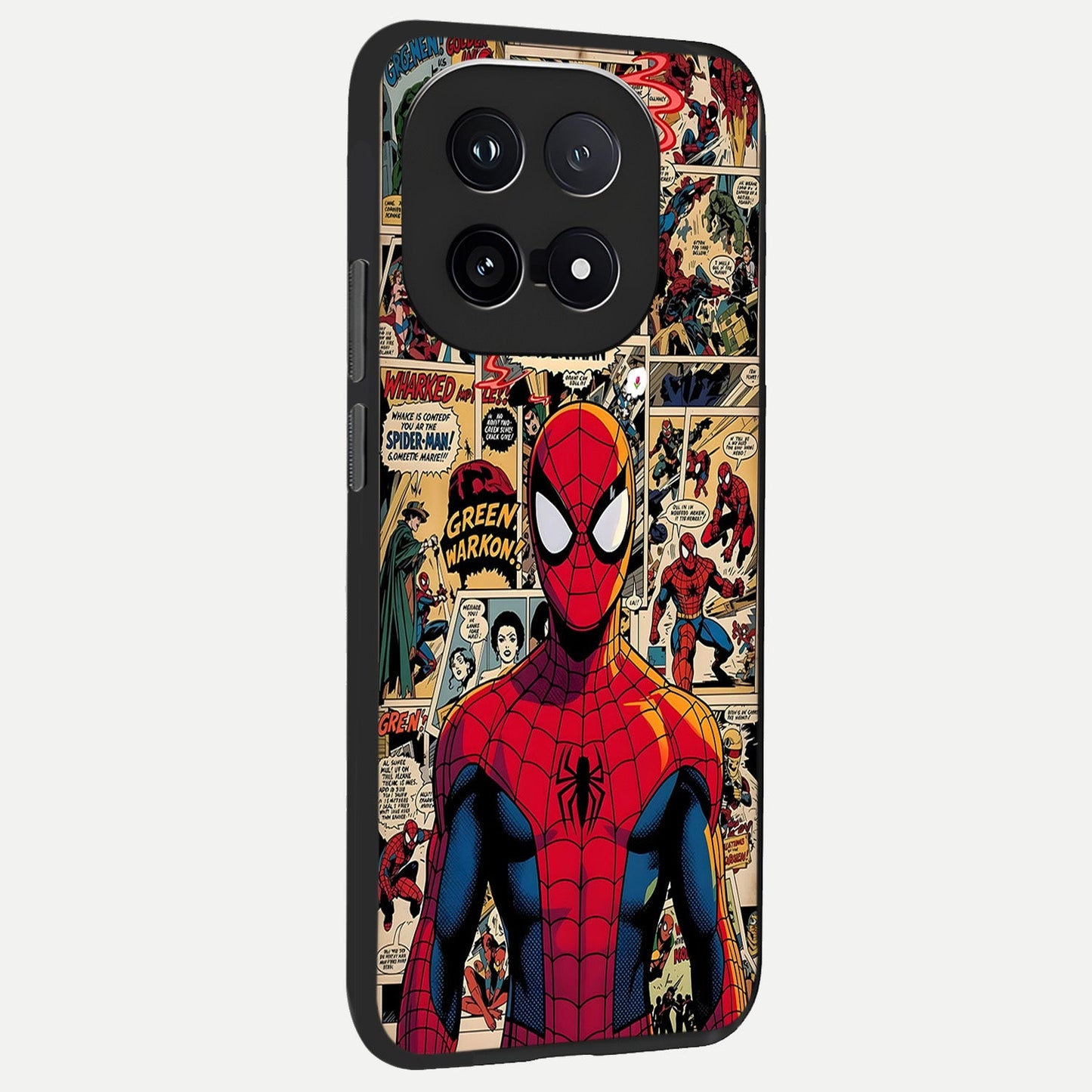  Aesthetic Spider back cover for iQOO 15 slim fit glass case with vibrant aesthetic design