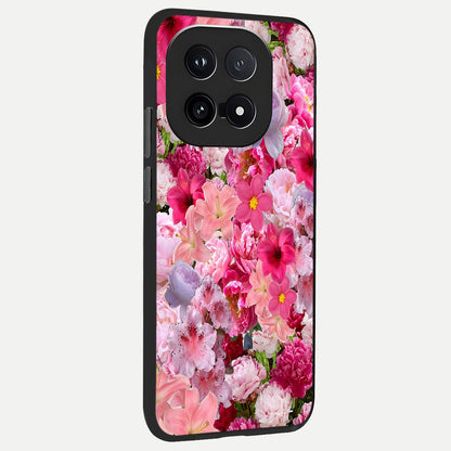 Bloom Crush Fantasy back cover for iQOO 15 slim fit glass case with vibrant aesthetic design