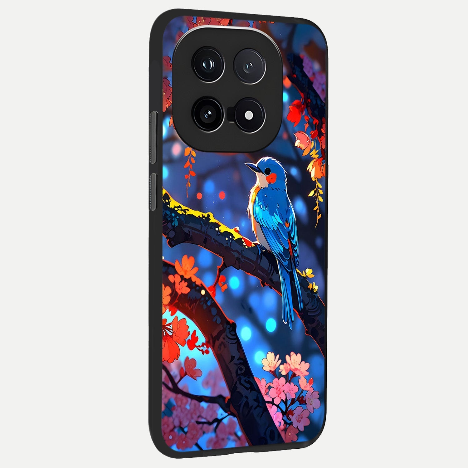  Blooming Water Drift back cover for iQOO 15 slim fit glass case with vibrant aesthetic design