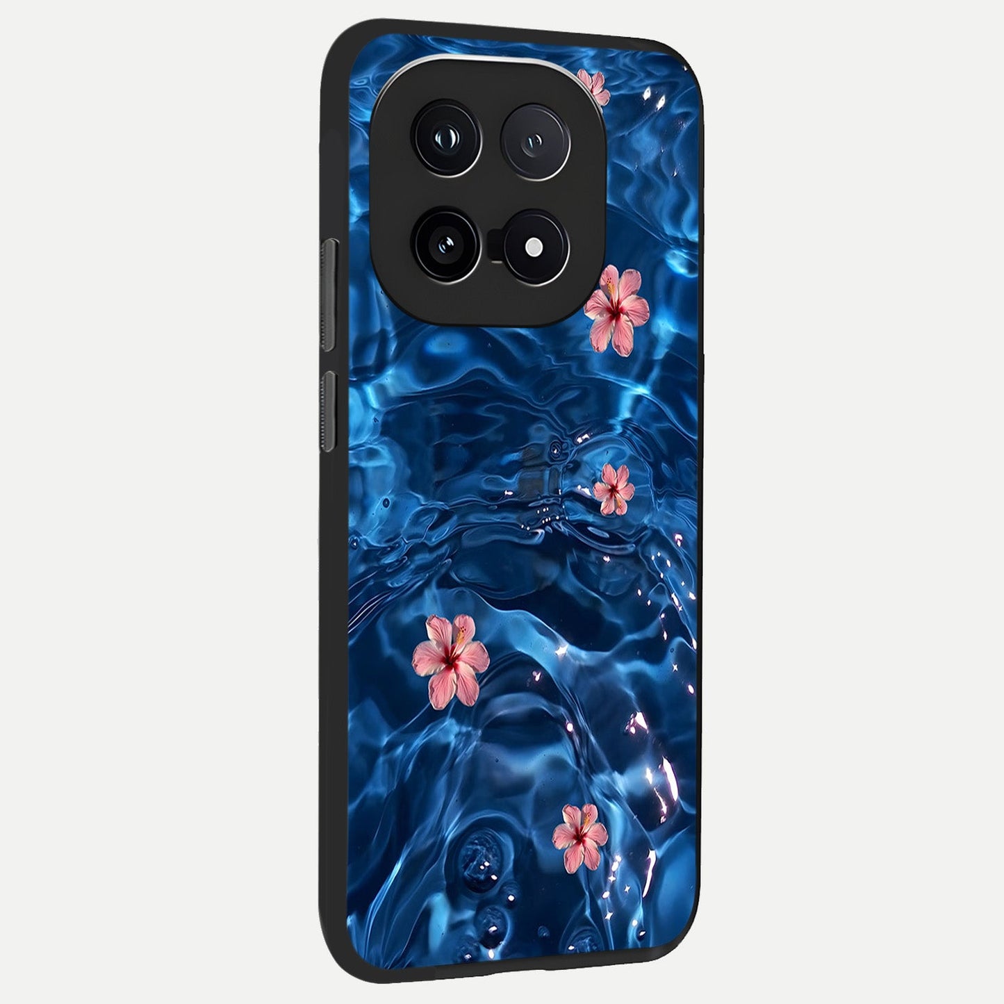  Bloom Thread Art back cover for iQOO 15 slim fit glass case with vibrant aesthetic design