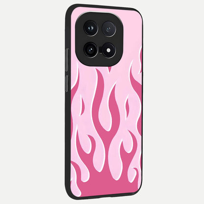  Blush Flame Energy back cover for iQOO 15 slim fit glass case with vibrant aesthetic design