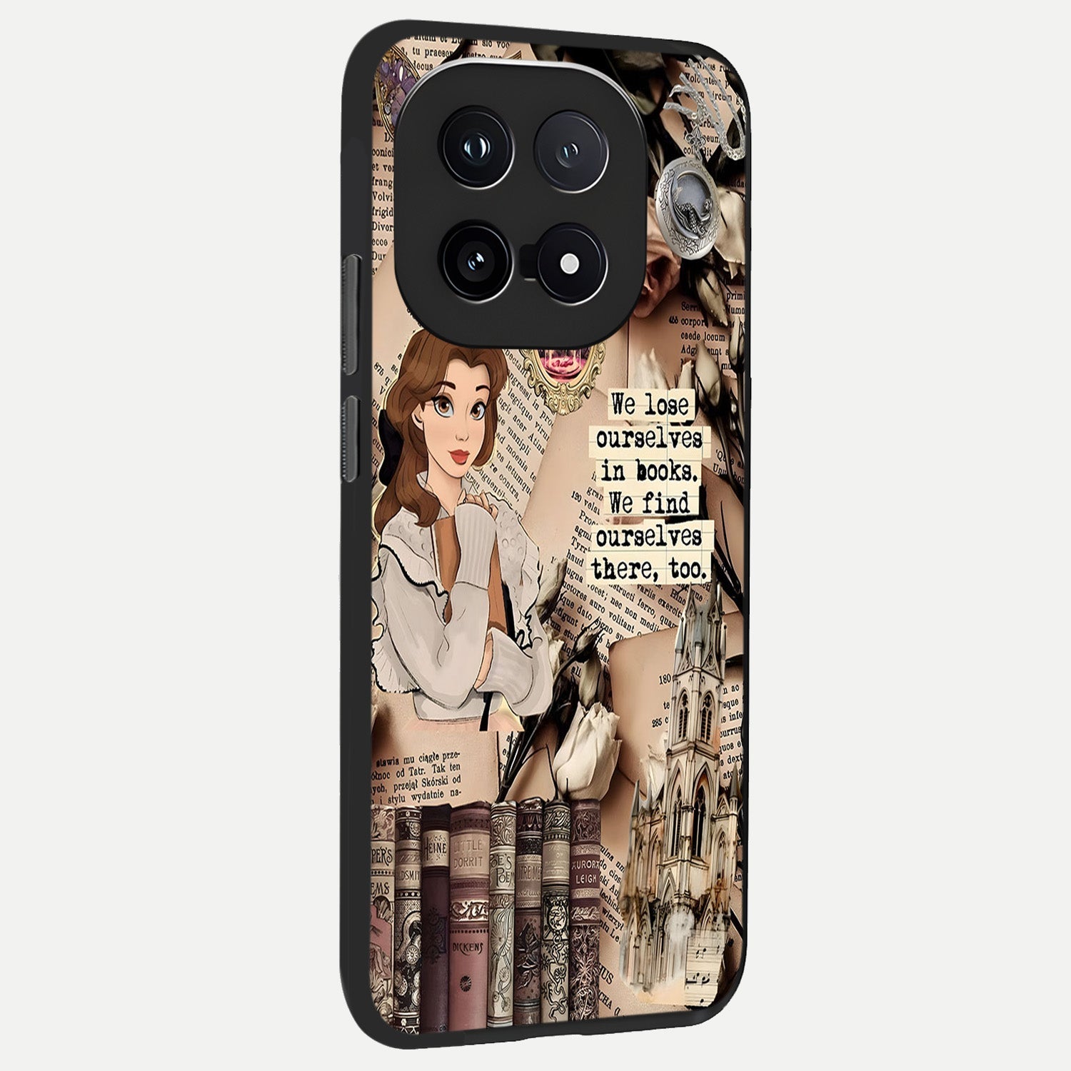  Bookish Dream World back cover for iQOO 15 slim fit glass case with vibrant aesthetic design
