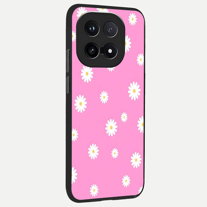  Bubblegum Daisy Pop back cover for iQOO 15 slim fit glass case with vibrant aesthetic design