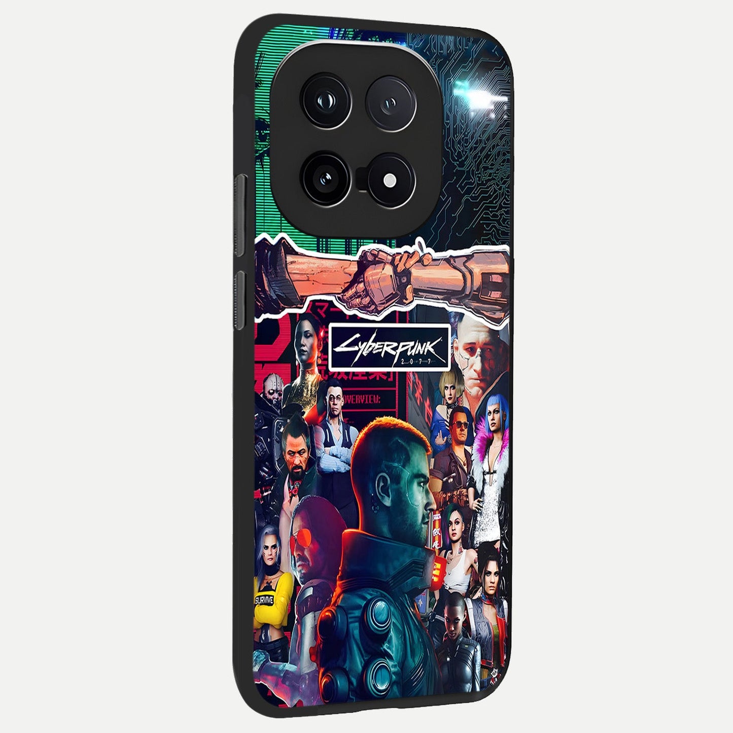  CYBERPUNK Legacy back cover for iQOO 15 slim fit glass case with vibrant aesthetic design