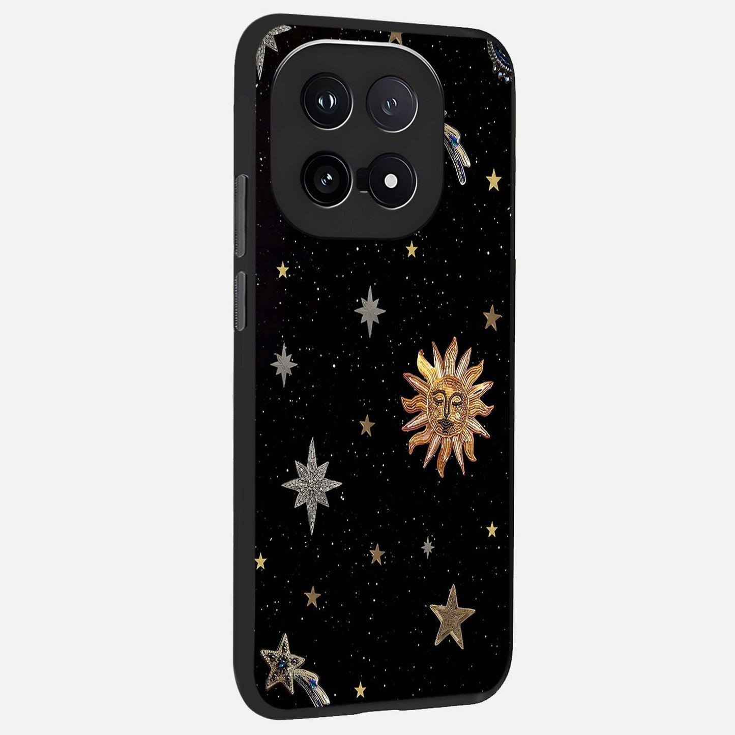  Celestial Moon With Stars back cover for iQOO 15 slim fit glass case with vibrant aesthetic design
