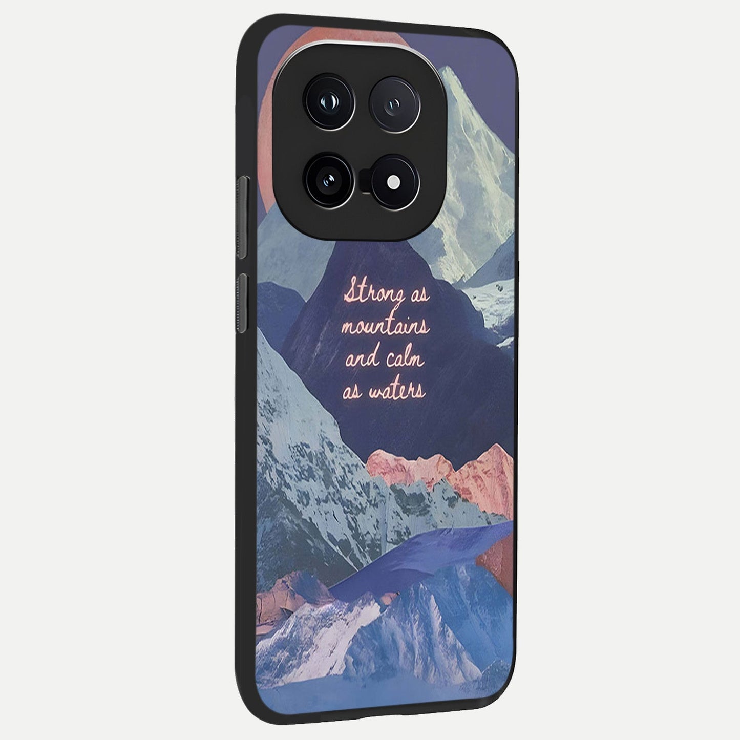  Celestial Mountain Calm back cover for iQOO 15 slim fit glass case with vibrant aesthetic design