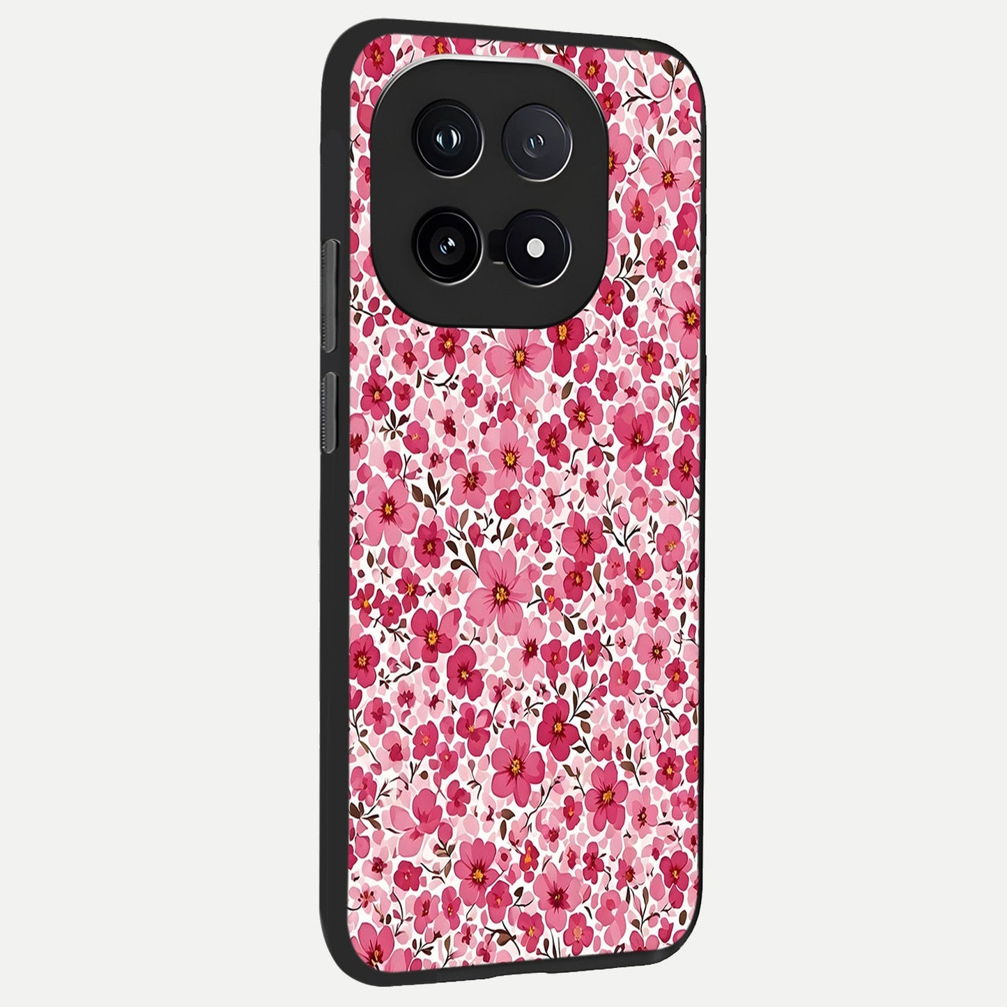  Cherry Blossom Charm back cover for iQOO 15 slim fit glass case with vibrant aesthetic design