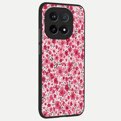  Cherry Blossom Charm back cover for iQOO 15 slim fit glass case with vibrant aesthetic design