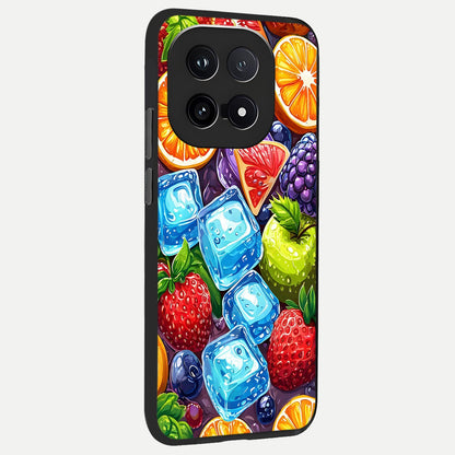  Colorful Fruits with Ice back cover for iQOO 15 slim fit glass case with vibrant aesthetic design