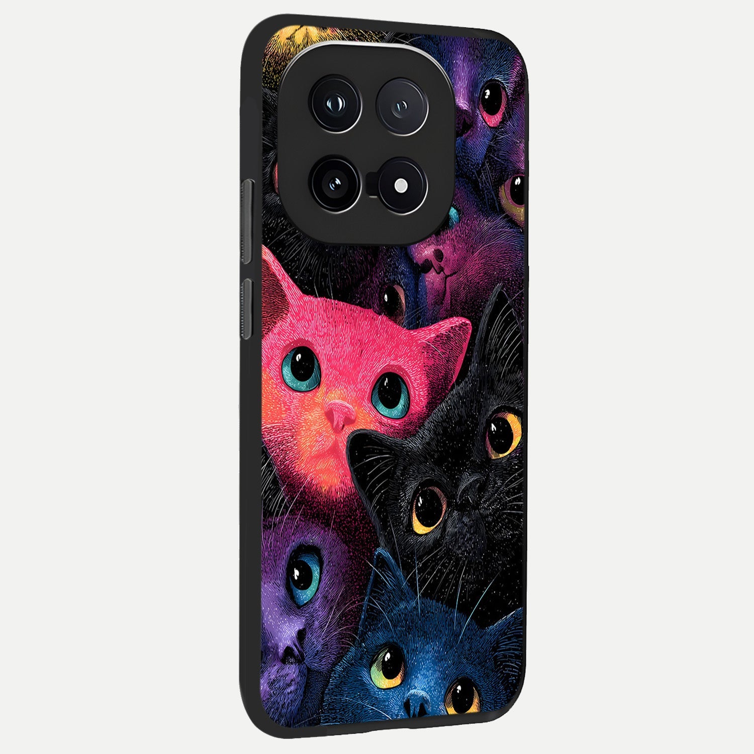  Cosmic Cats Dreams back cover for iQOO 15 slim fit glass case with vibrant aesthetic design