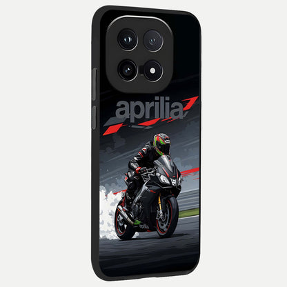  Dark Aprilla back cover for iQOO 15 slim fit glass case with vibrant aesthetic design