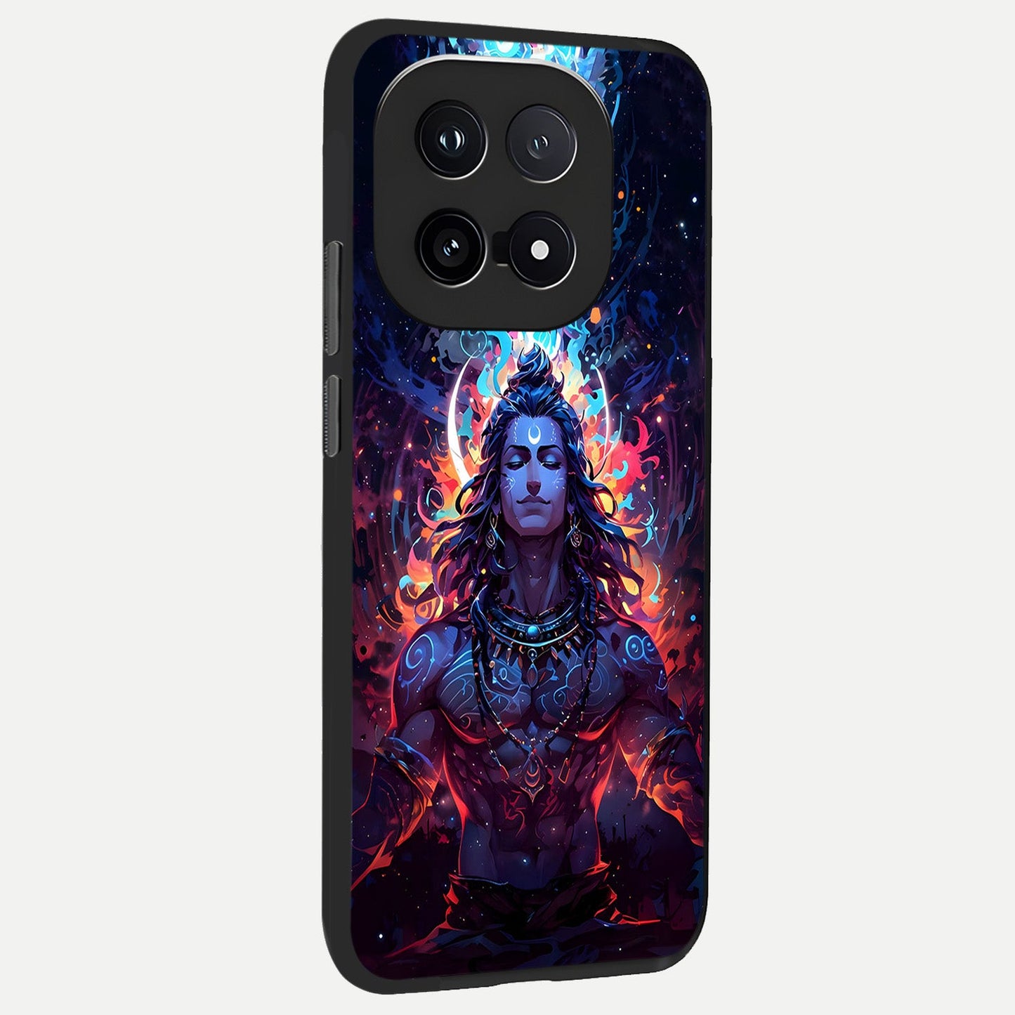  Divine Fire Shiv back cover for iQOO 15 slim fit glass case with vibrant aesthetic design